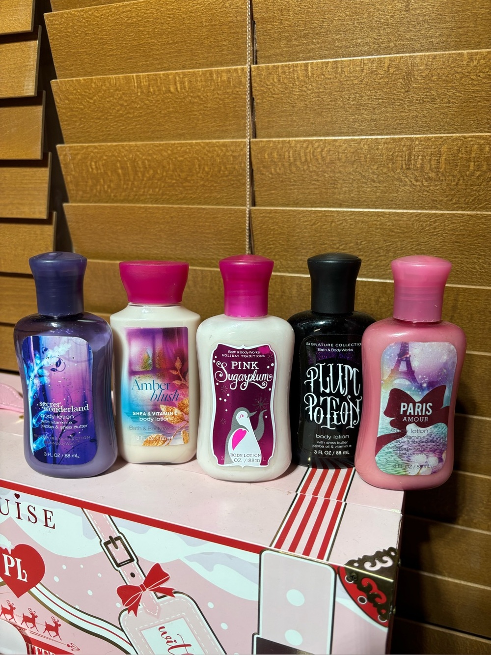 Bath & Body Works Lotions - Secret Wonderland, Amber Blush, Pink Sugarplum